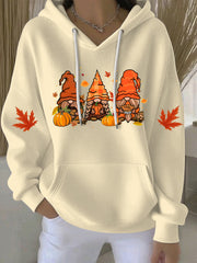 Women's Thanksgiving Print Casual Hoodie
