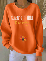 Women's Thanksgiving Print Casual Sweatshirt