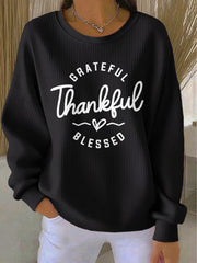 Women's Thanksgiving Print Casual Sweatshirt
