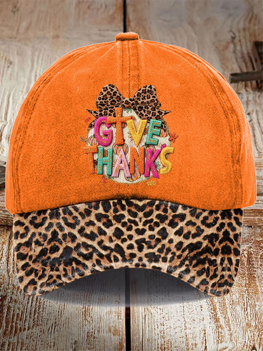 Unisex Thanksgiving Print Hat