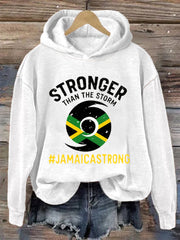 Women's Hurricane Melissa Jamaica Stronger Than The Storm Pray For Jamaica Hoodie
