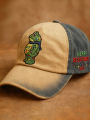 Unisex Merry Resistmas Portland Frog Design Hat
