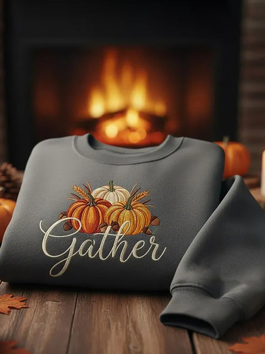 Women's Thanksgiving Printed Sweatshirt