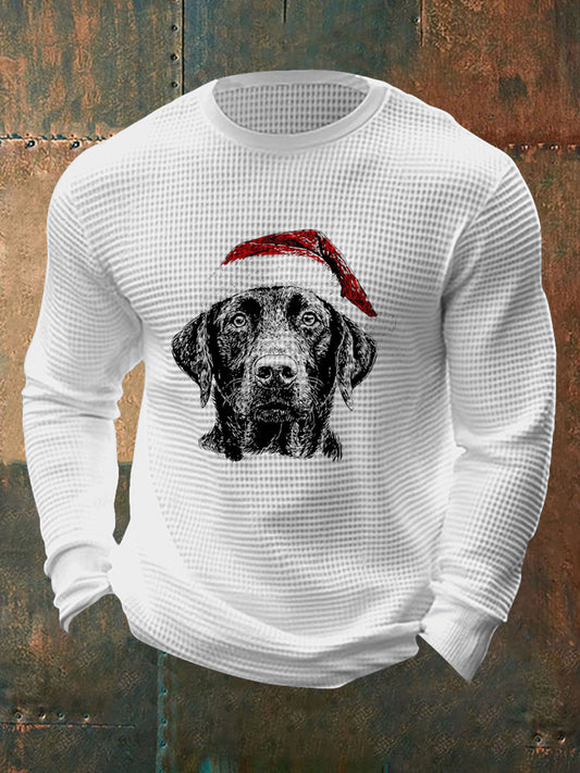 Men's Christmas Waffle Top