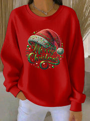 Women's Christmas Print Casual Sweatshirt
