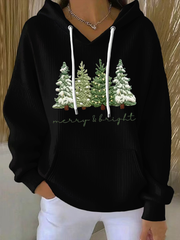 Women's Merry and Bright Print Hoodie