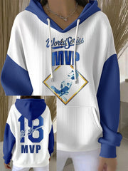 Women's Los Angeles Dodgers Yohji Yamamoto MVP World Series Champion 2025 Reversible Baseball Hoodie