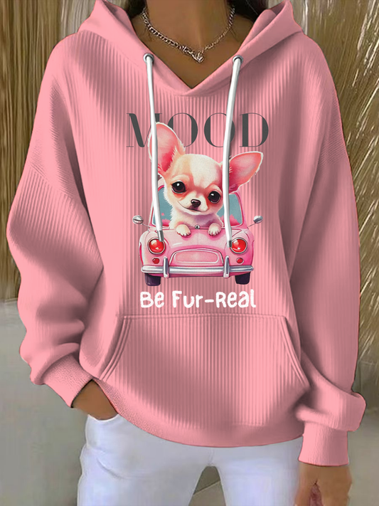 Women's Chihuahua Print Hoodie