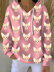 Women's Chihuahua Print Hoodie