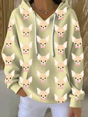 Women's Chihuahua Print Hoodie