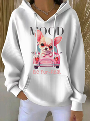 Women's Chihuahua Print Hoodie