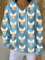 Women's Chihuahua Print Hoodie
