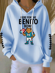 Women'S Rugby Casual Hoodie Sweatshirt