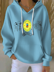 Women's Puerto Rico Print Casual Sweatshirt