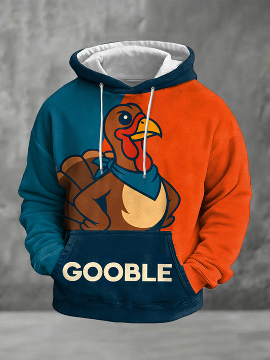 Men's Resist Thanksgiving Printed Hoodie with Pocket