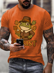 Men's Resist Thanksgiving Printed short sleeves t-shirt