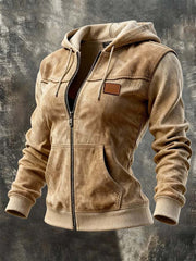 Women's Vintage Western Style Hooded Cardigan