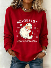 Women's Santa Claus FDT Print Sweatshirt