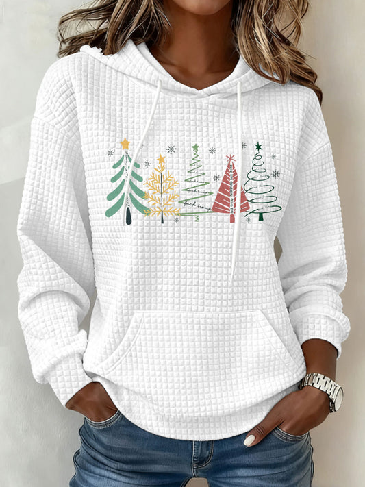 Women's Christmas Tree FDT Print Hoodie