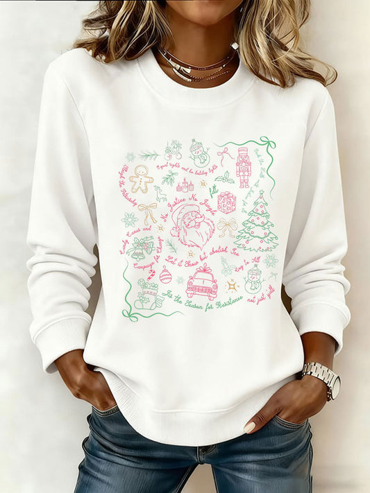 Women's Santa Claus FDT Print Sweatshirt
