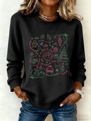 Women's Santa Claus FDT Print Sweatshirt