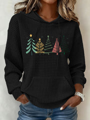 Women's Christmas Tree FDT Print Hoodie