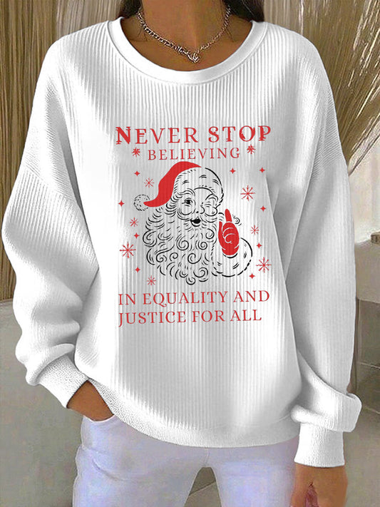 Women's Santa Claus FDT Print Sweatshirt
