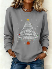 Women's Christmas Tree FDT Print Sweatshirt