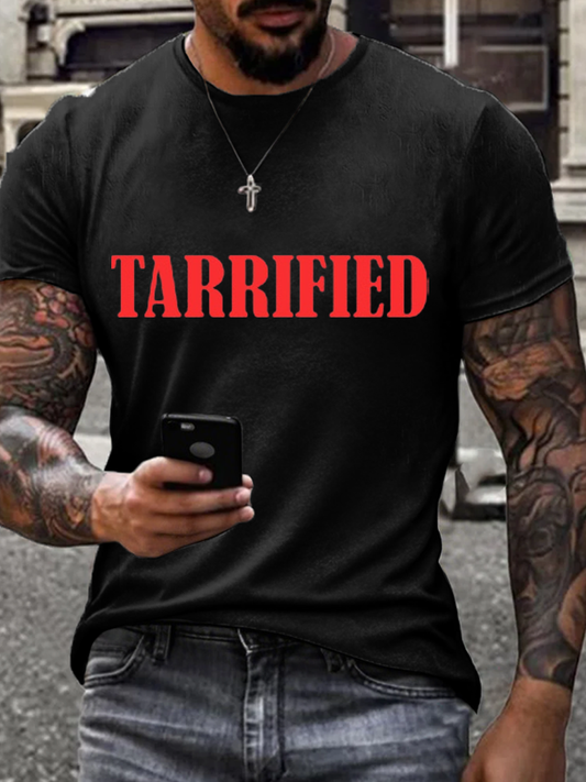 Men's TARIFFIED imitation cotton short-sleeved T-shirt