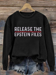 Women's Release The Epstein Files polyester sweatshirt