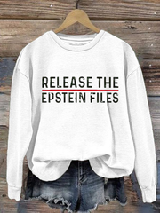 Women's Release The Epstein Files polyester sweatshirt
