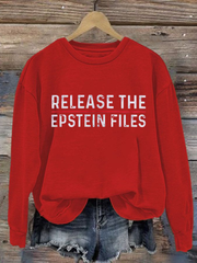 Women's Release The Epstein Files polyester sweatshirt