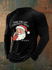 Men's Christmas FDT Printed Casual T-shirt