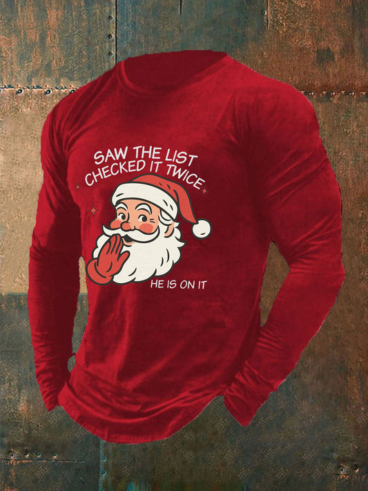 Men's Christmas FDT Printed Casual T-shirt