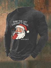 Men's Christmas FDT Printed Casual T-shirt