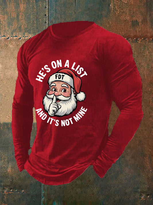 Men's Christmas FDT Printed Casual T-shirt