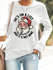 Women's Christmas FDT Print Casual Sweatshirt