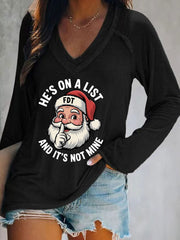 Women's Christmas FDT Printed Casual T-shirt