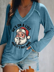 Women's Christmas FDT Printed Casual T-shirt