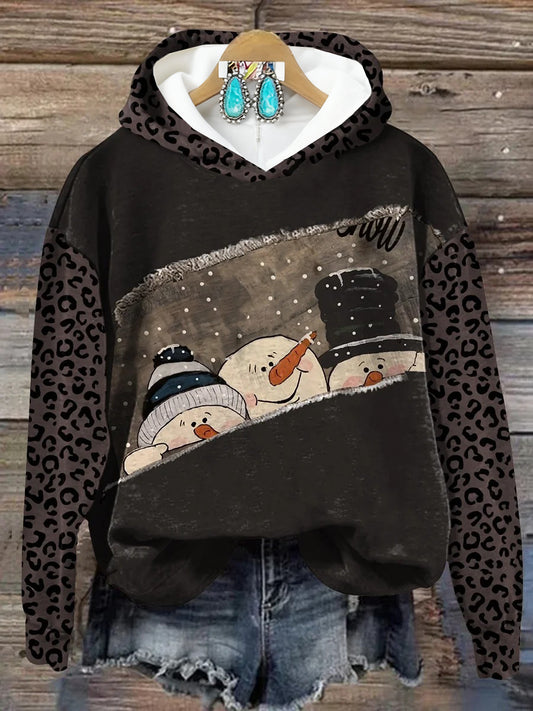 Women's Merry Christmas Art Printed Sweatshirt