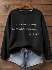 Women's Funny Blow Bubba 8647 FDT Printed Sweatshirt