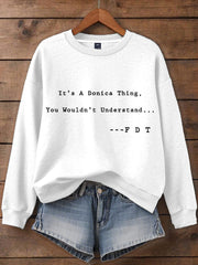 Women's Funny Blow Bubba 8647 FDT Printed Sweatshirt
