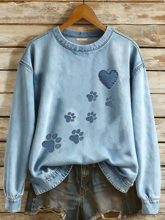 Women's Dog Paw Sweatshirt