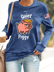 Women's Quiet Piggy Resist Sweatshirt