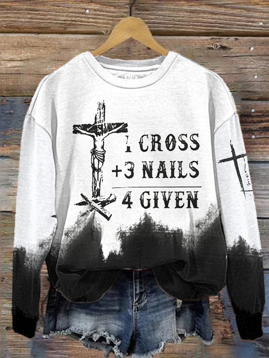 Women's CROSS +3 NAILS 4 GIVEN Regular Sweatshirt