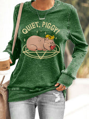 Women's Quiet, Piggy! Resist Sweatshirt