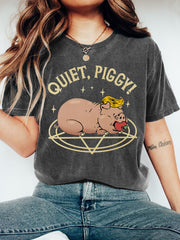 Women's Quiet, Piggy! Resist Tee
