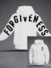 Men's Forgiveness Oversized Drop-Shoulder Hoodie with Pockets