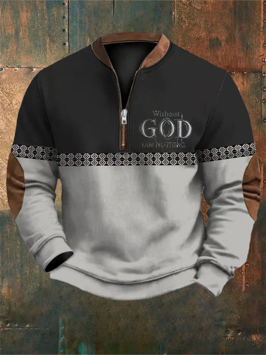 Men's Faith Printed Casual Sweatshirt