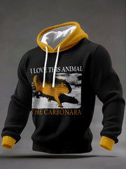 Men's Clothing: I Love This Animal The Carbonara Capybara Hoodies